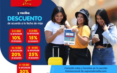 COMPRA CON ANTICIPACIÓN Y RECIBE HASTA EL 30% DE DESCUENTO