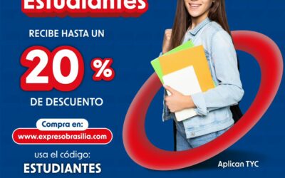 ¡Viaja con descuento presentando tu carnet de estudiante!