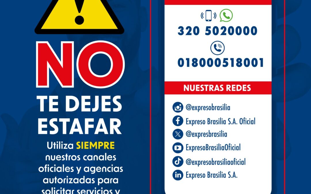 ¡No te dejes estafar!